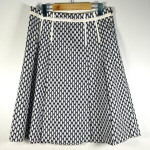 Gap A-Line Y2K stretch skirt in white and Navy size 10